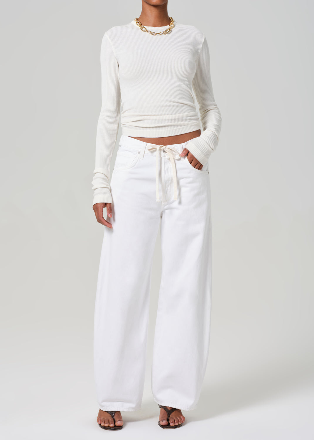 Brynn Drawstring Trouser in Tulip