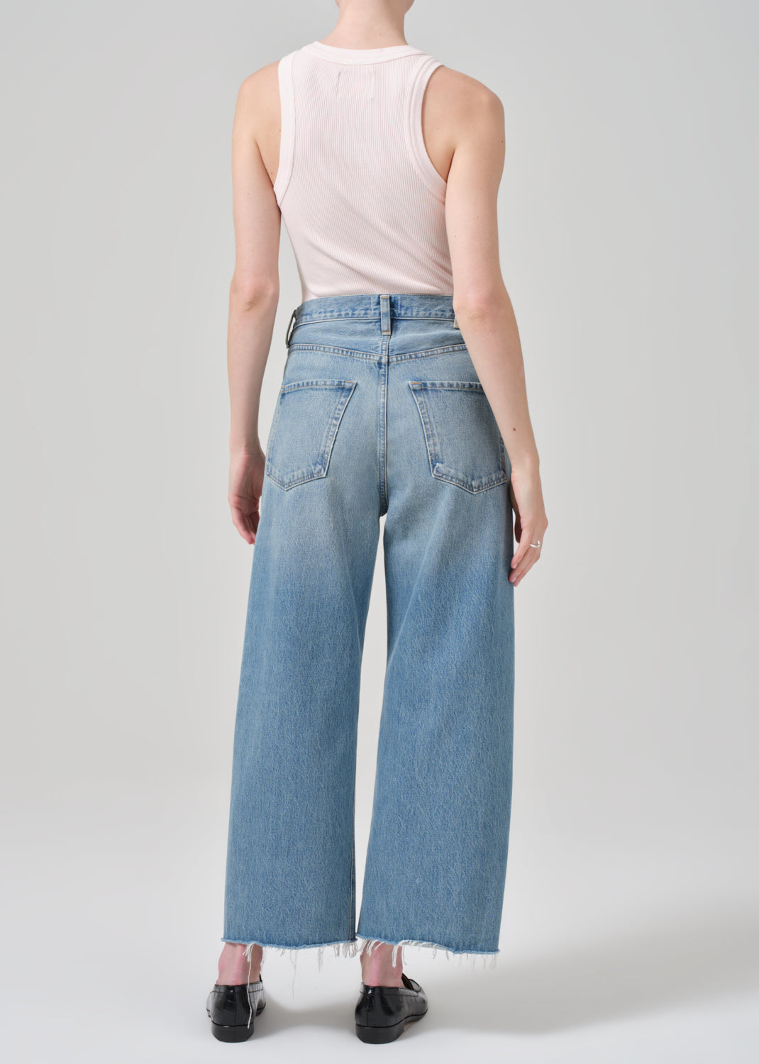 Ayla Raw Hem Crop in Sodapop