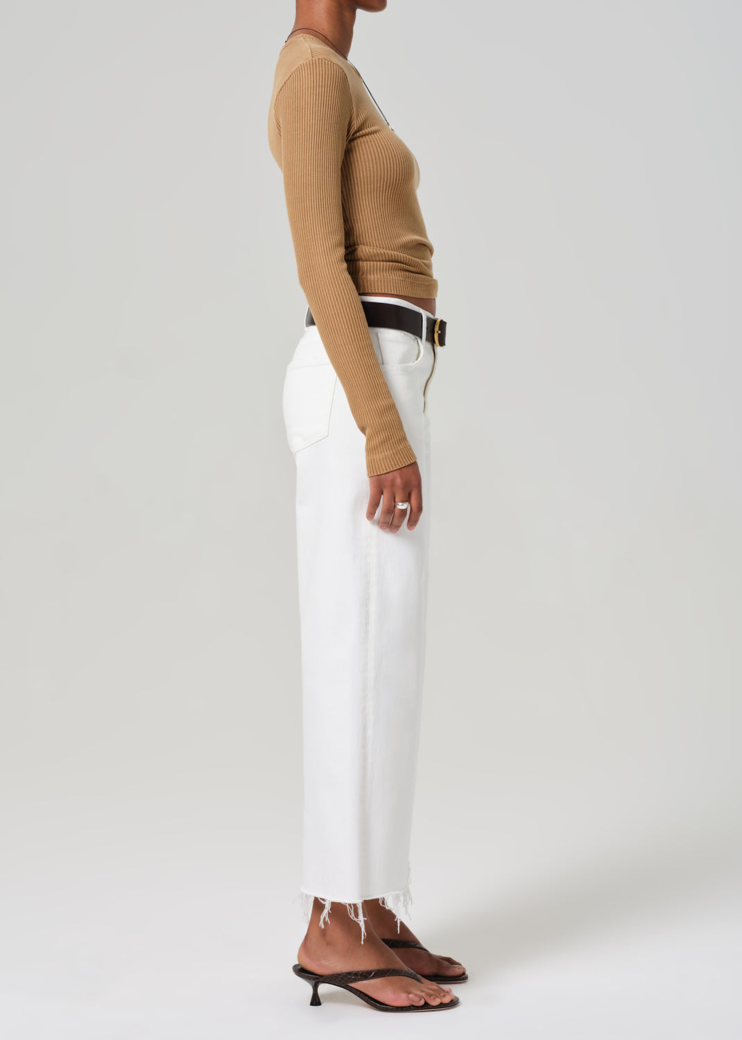 Lyra Wide Leg Crop in Soft White