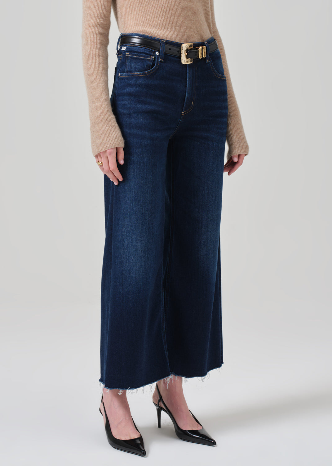 Petite Lyra Wide Leg Crop in Lotus