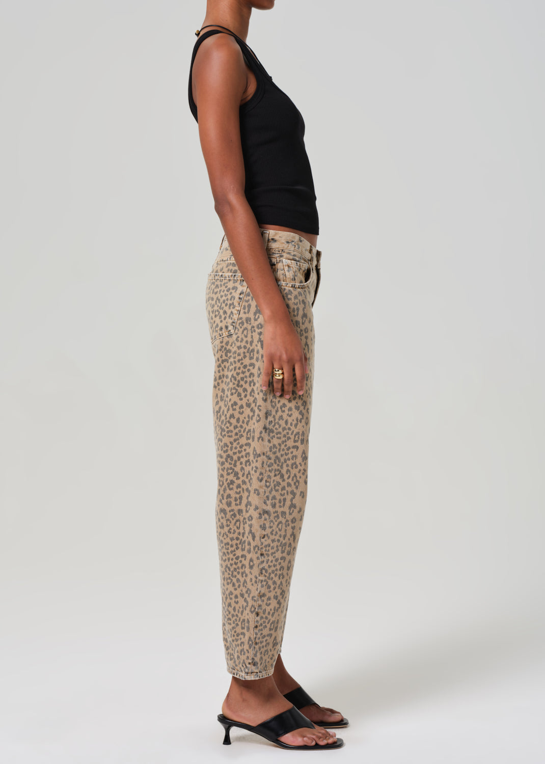 Miro Relaxed Jean in Natural Cheetah