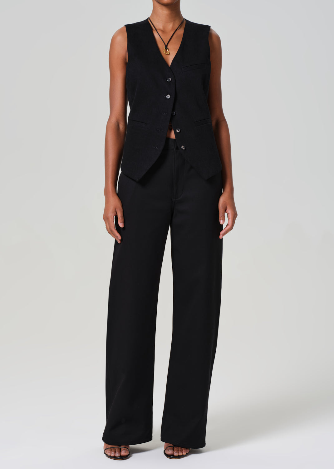 Ayla Polish Trouser in Black