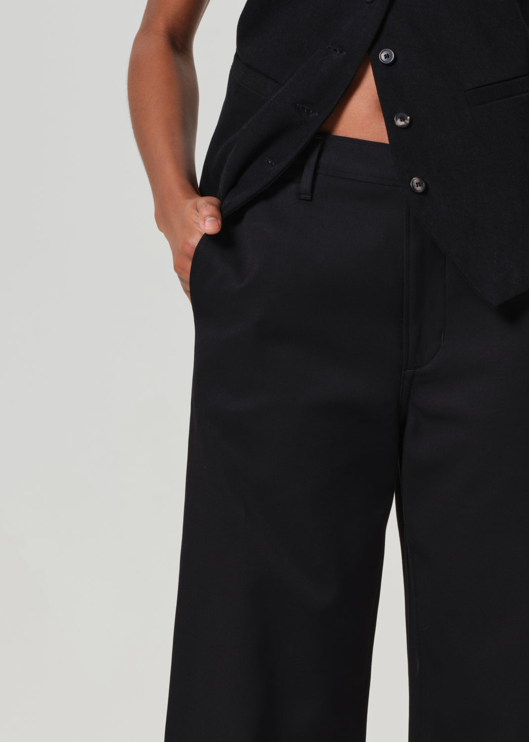 Ayla Polish Trouser in Black