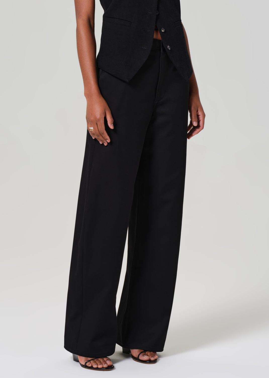 Ayla Polish Trouser in Black