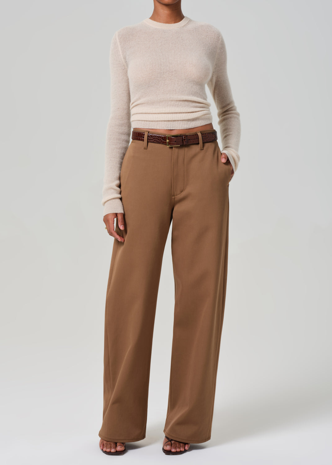 Ayla Polish Trouser in Nut