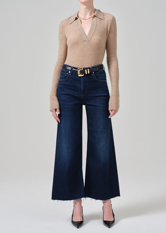 Petite Lyra Wide Leg Crop in Lotus