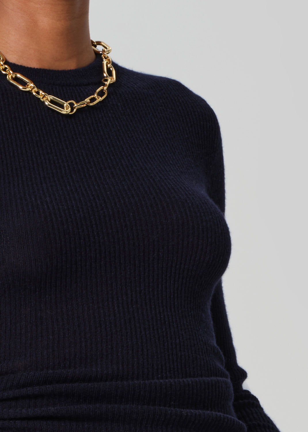 Alessia Crewneck Sweater in Navy