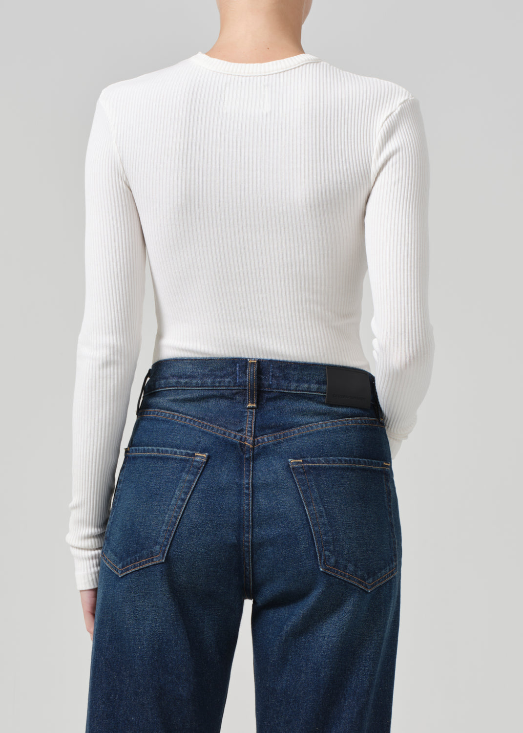 Cropped Faena Crewneck in Pashmina