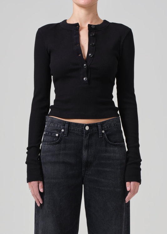 Varra Henley in Black