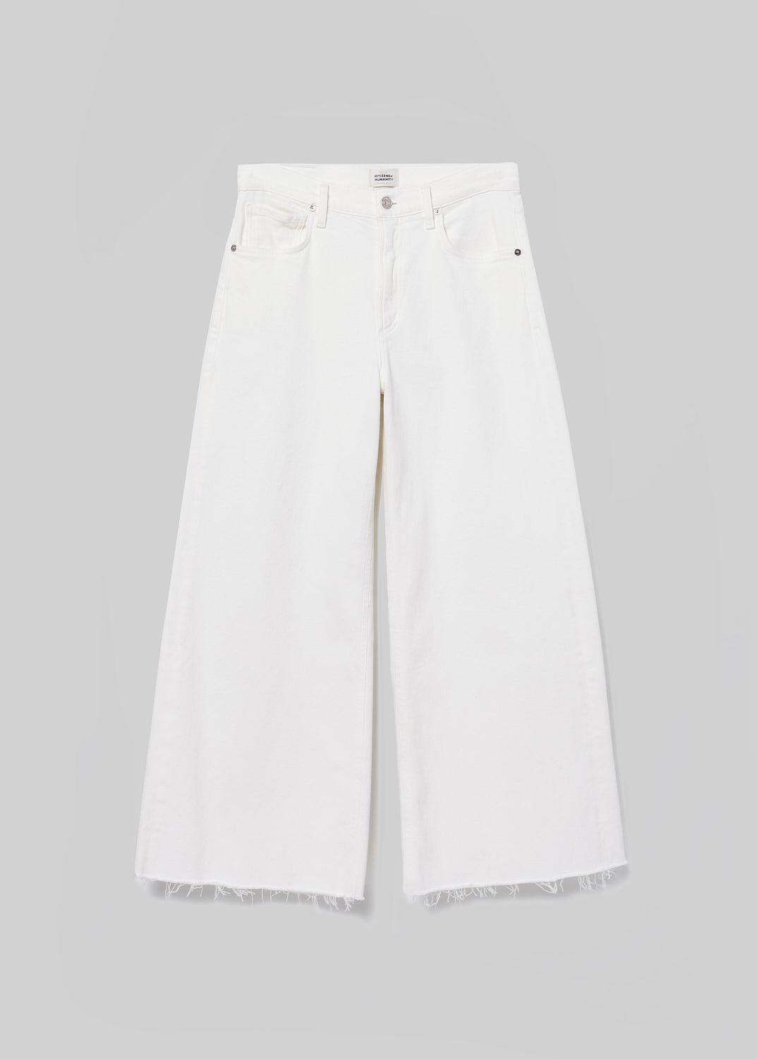 Lyra Wide Leg Crop in White