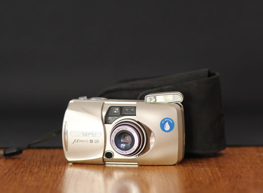 Olympus Mju III Zoom 120 Point & Shoot Film Camera