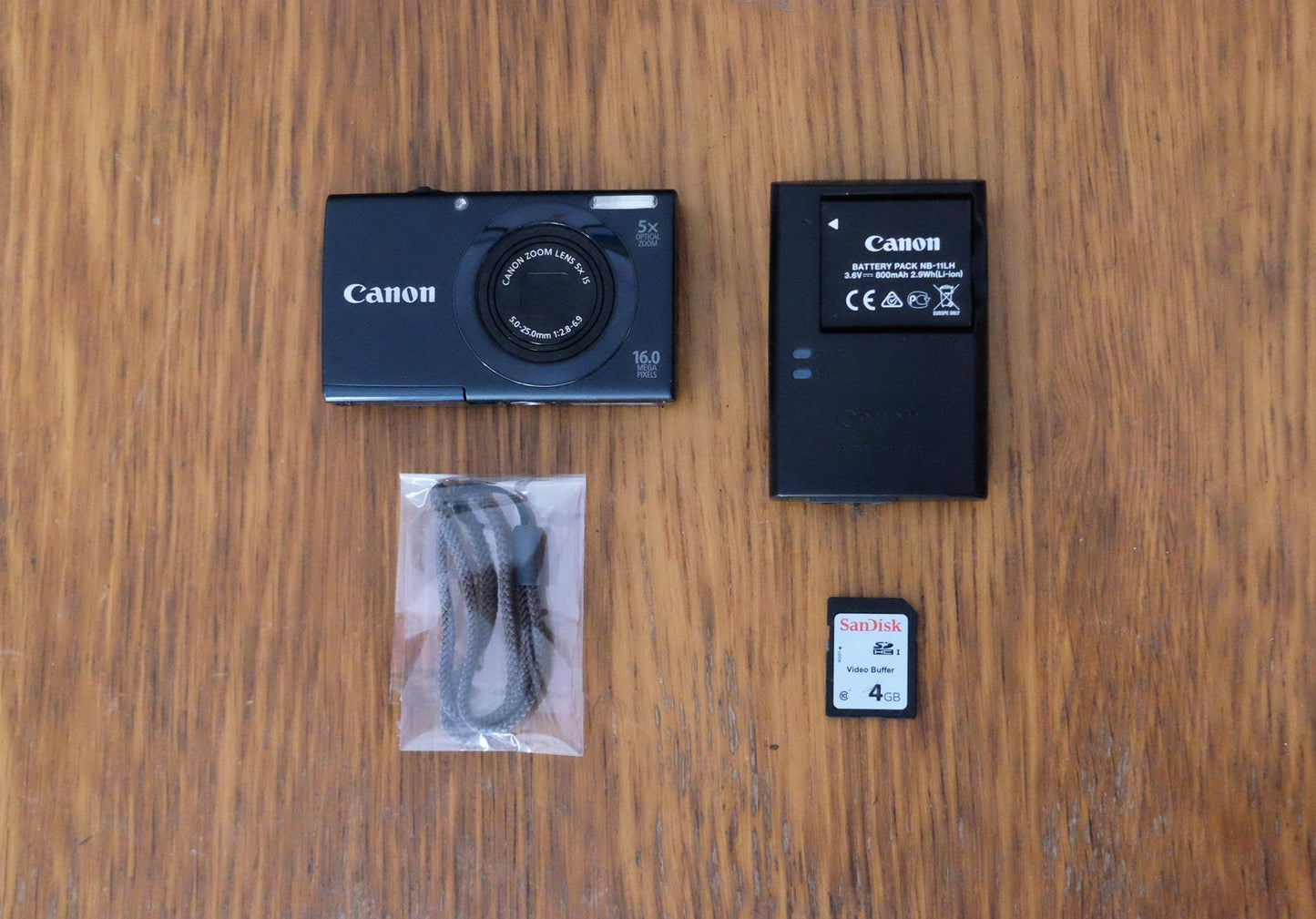 Canon Powershot A3400 IS 16MP 5x Optical Zoom Compact Digital Camera Dark Blue