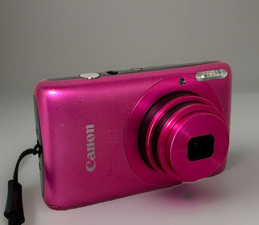 Canon PowerShot SD 1400 IS Digital ELPH Camera Pink w Box Charger TESTED