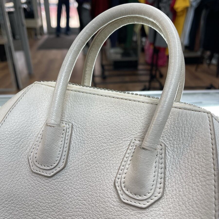 Authentic Givenchy Antigona Crossbody Bag Pearl White