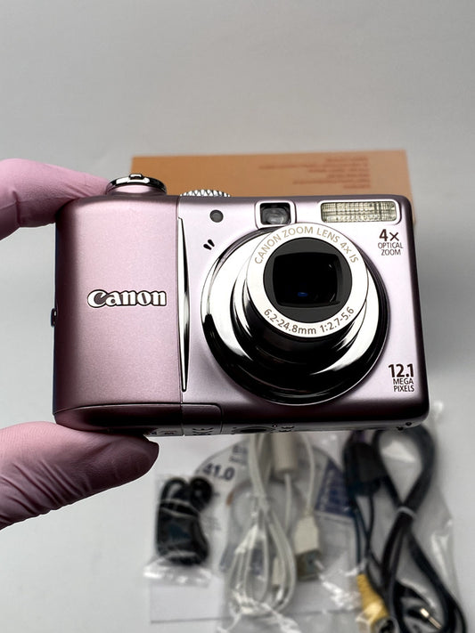 Canon PowerShot A1100 IS 12.1 MP Digital Camera - RARE PINK - MINT!