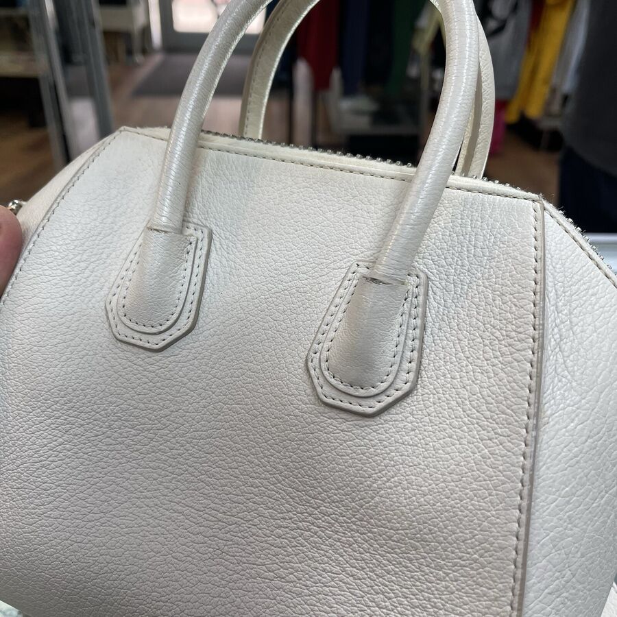 Authentic Givenchy Antigona Crossbody Bag Pearl White