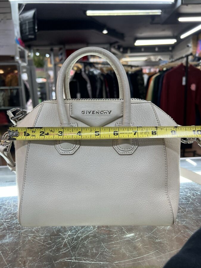 Authentic Givenchy Antigona Crossbody Bag Pearl White