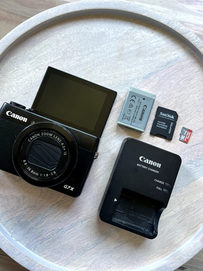 Canon PowerShot G7 X Mark I Black 4.2x Optical Zoom 20.2 MP Digital Camera