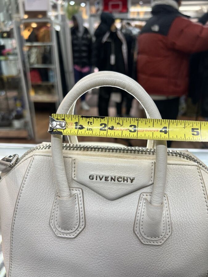 Authentic Givenchy Antigona Crossbody Bag Pearl White