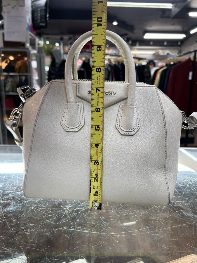 Authentic Givenchy Antigona Crossbody Bag Pearl White