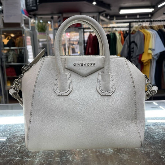 Authentic Givenchy Antigona Crossbody Bag Pearl White