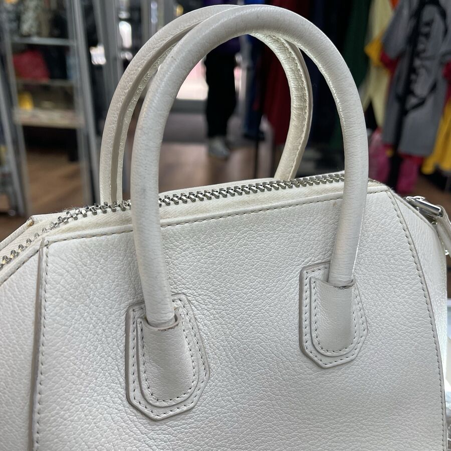 Authentic Givenchy Antigona Crossbody Bag Pearl White