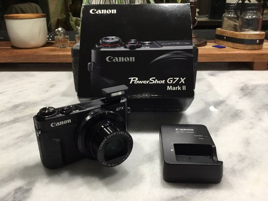 Canon PowerShot G7 X Mark II 20.1 MP Compact Digital Camera - Black